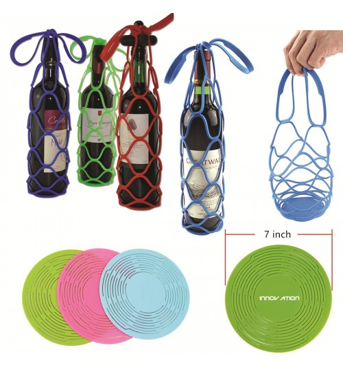 Silicone Wine Bottle Carrier 